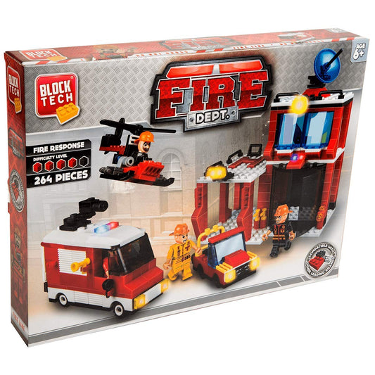 Block Tech - Fire Dept Building Set (Colors Vary - One Supplied)