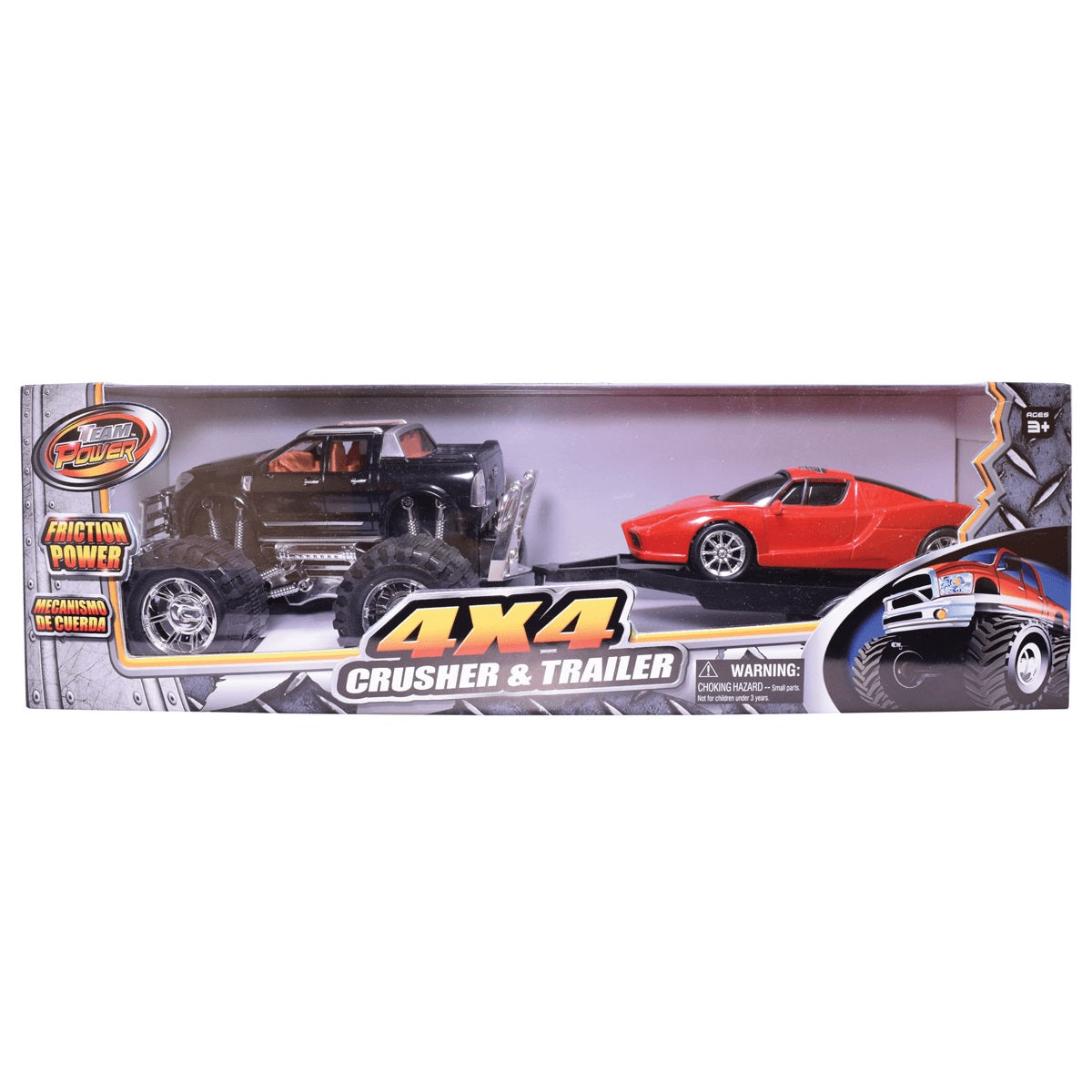 Team Power: Off Roader 4 x 4 Crusher and Trailer