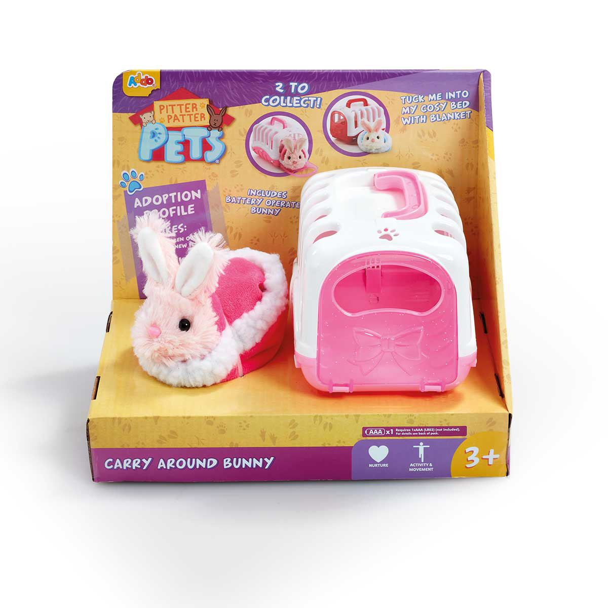 Pitter Patter Pets Carry Around Bunny (Styles Vary)