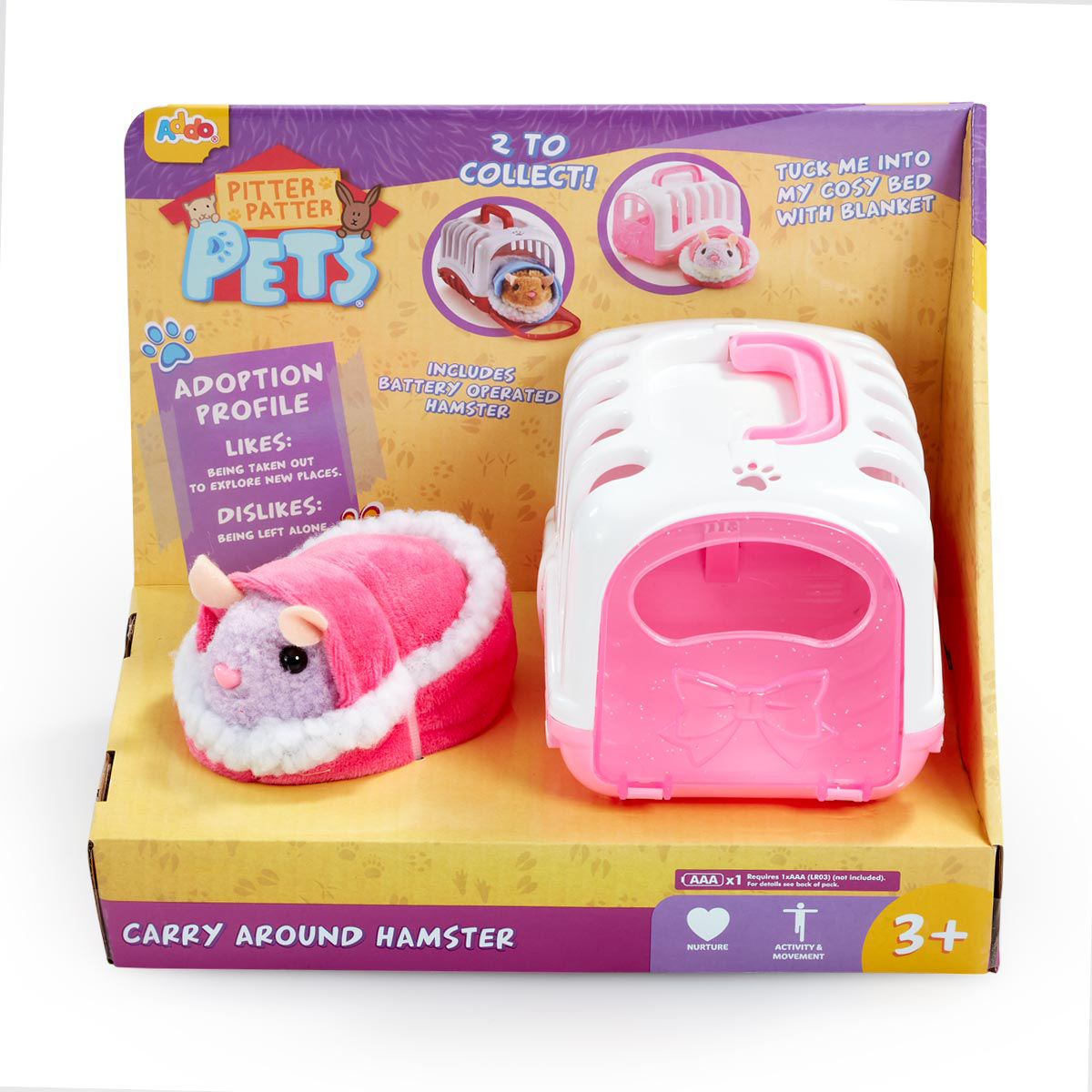 Pitter Patter Pets Carry Around Hamster (Styles Vary) The Entertainer