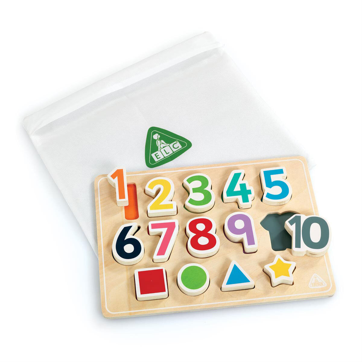 Early Learning Centre Wooden Shape and Number Puzzle
