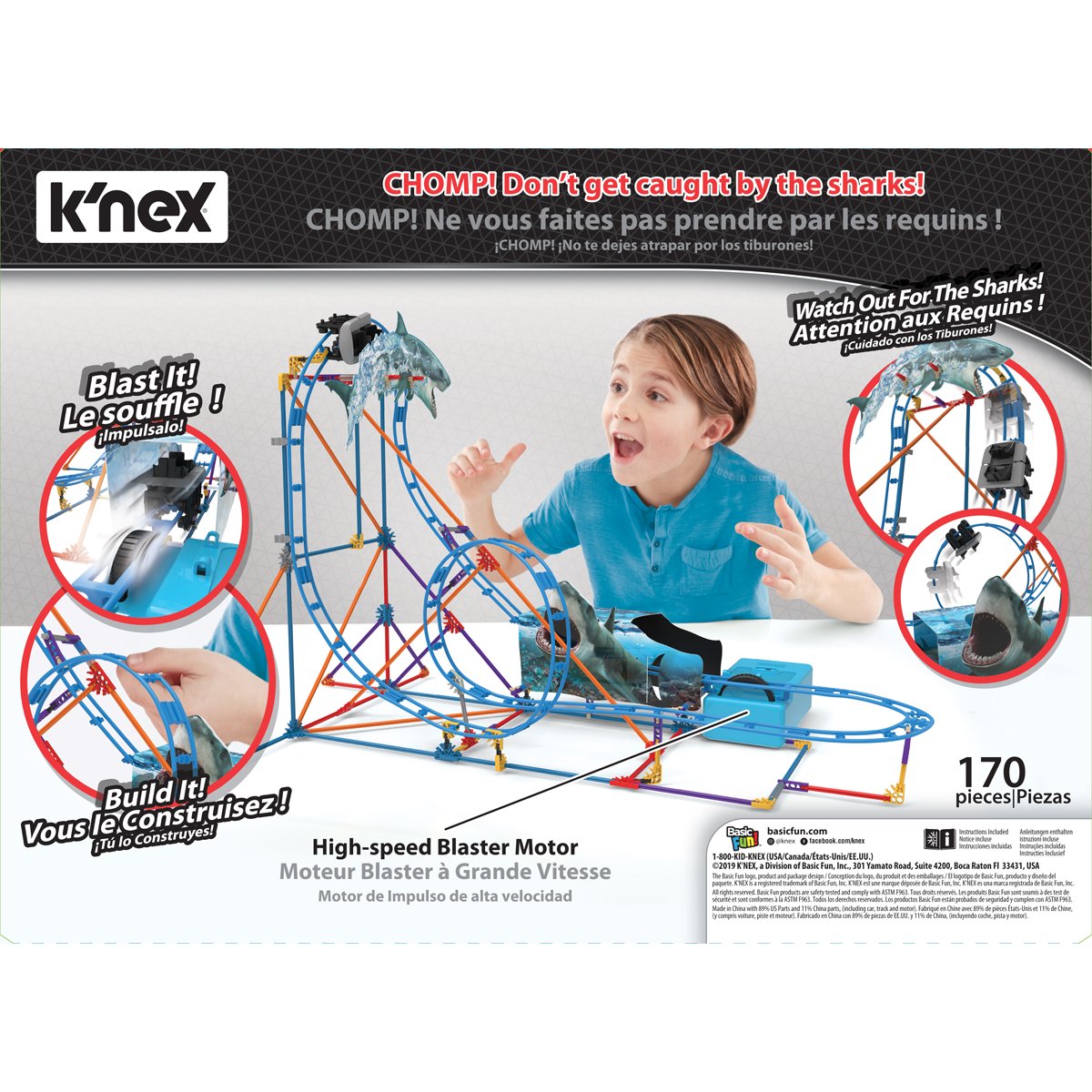 K'nex - Shark Attack Roller Coaster Building Set