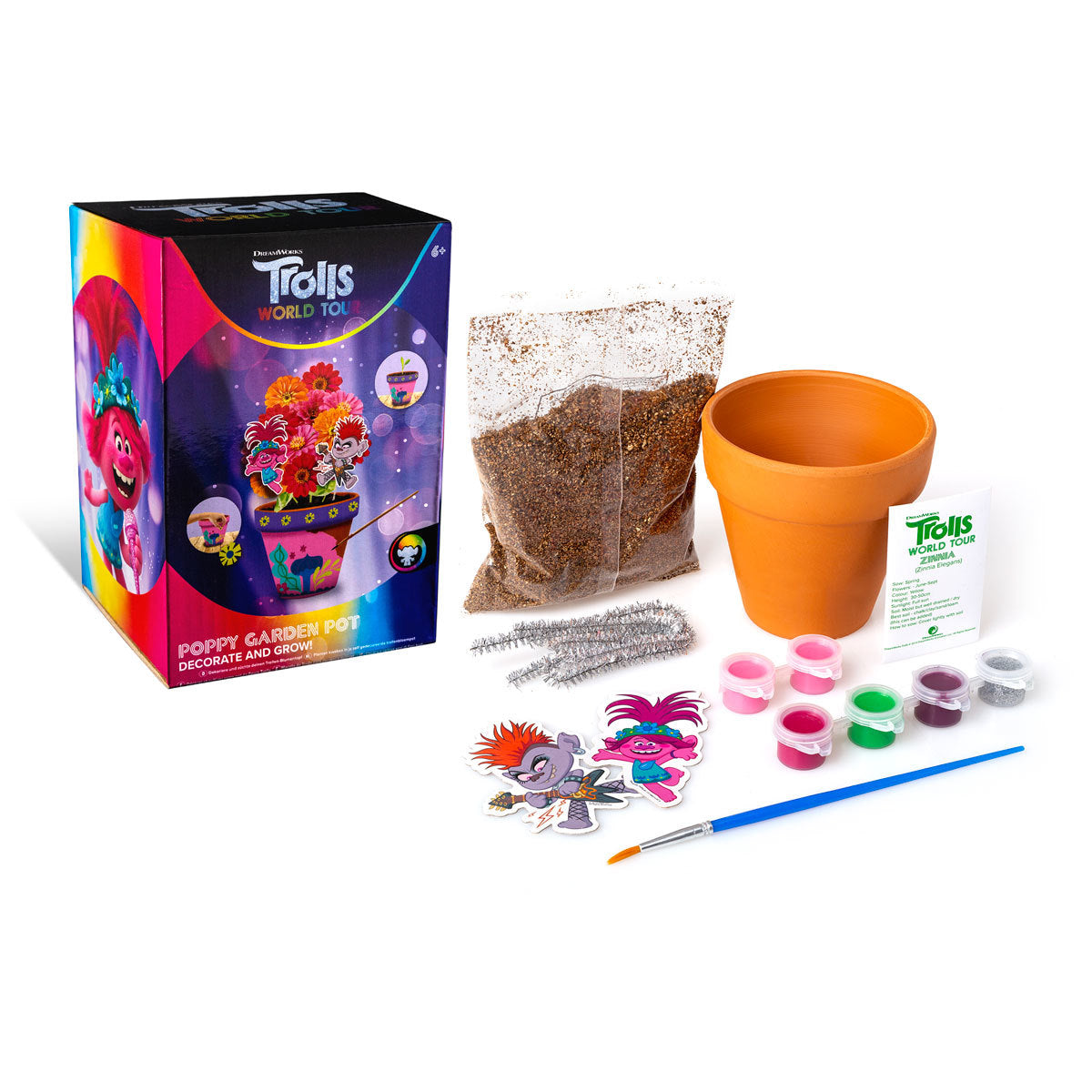 Trolls - Decorate Your Own Garden Pot (Styles Vary)