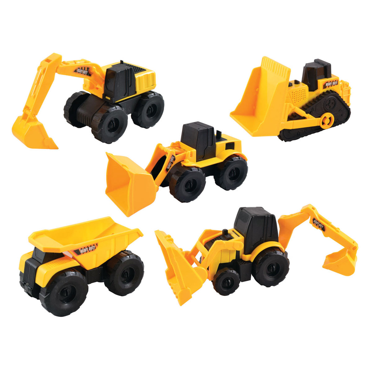 Team Power 16cm Construction Trucks - 5 Pack