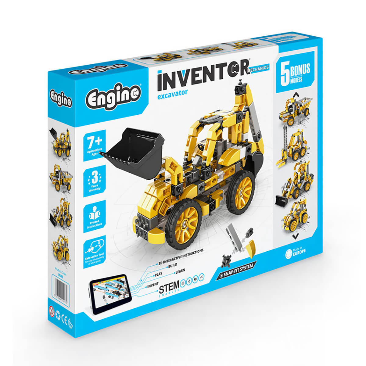 Engino Inventor Mechanics Excavator (5 Bonus Models)