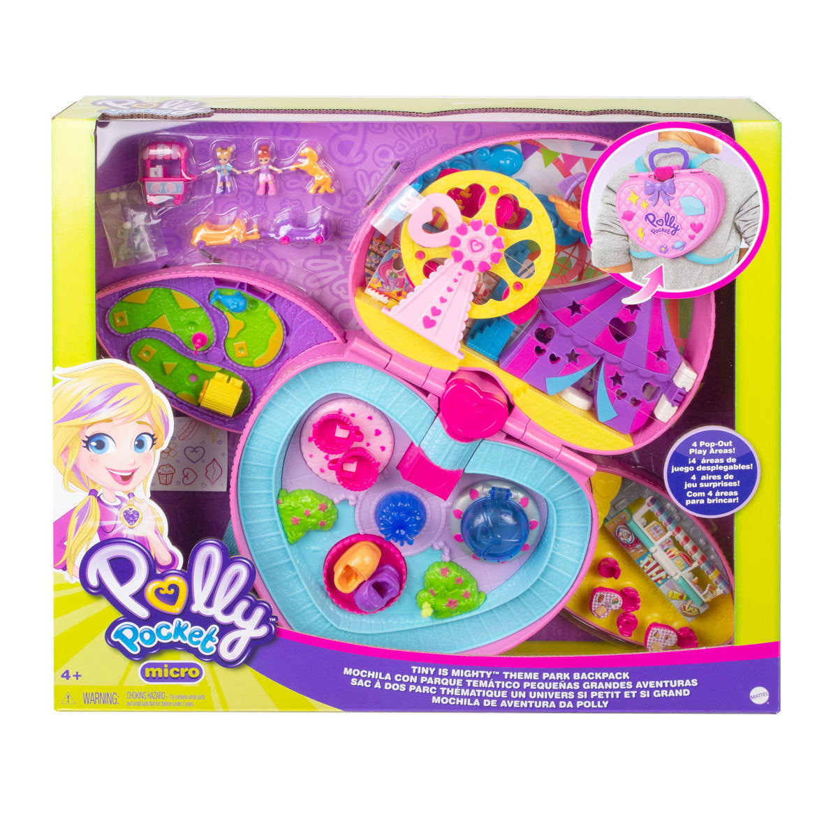 Polly Pocket Micro Tiny Is Mighty Backpack Playset