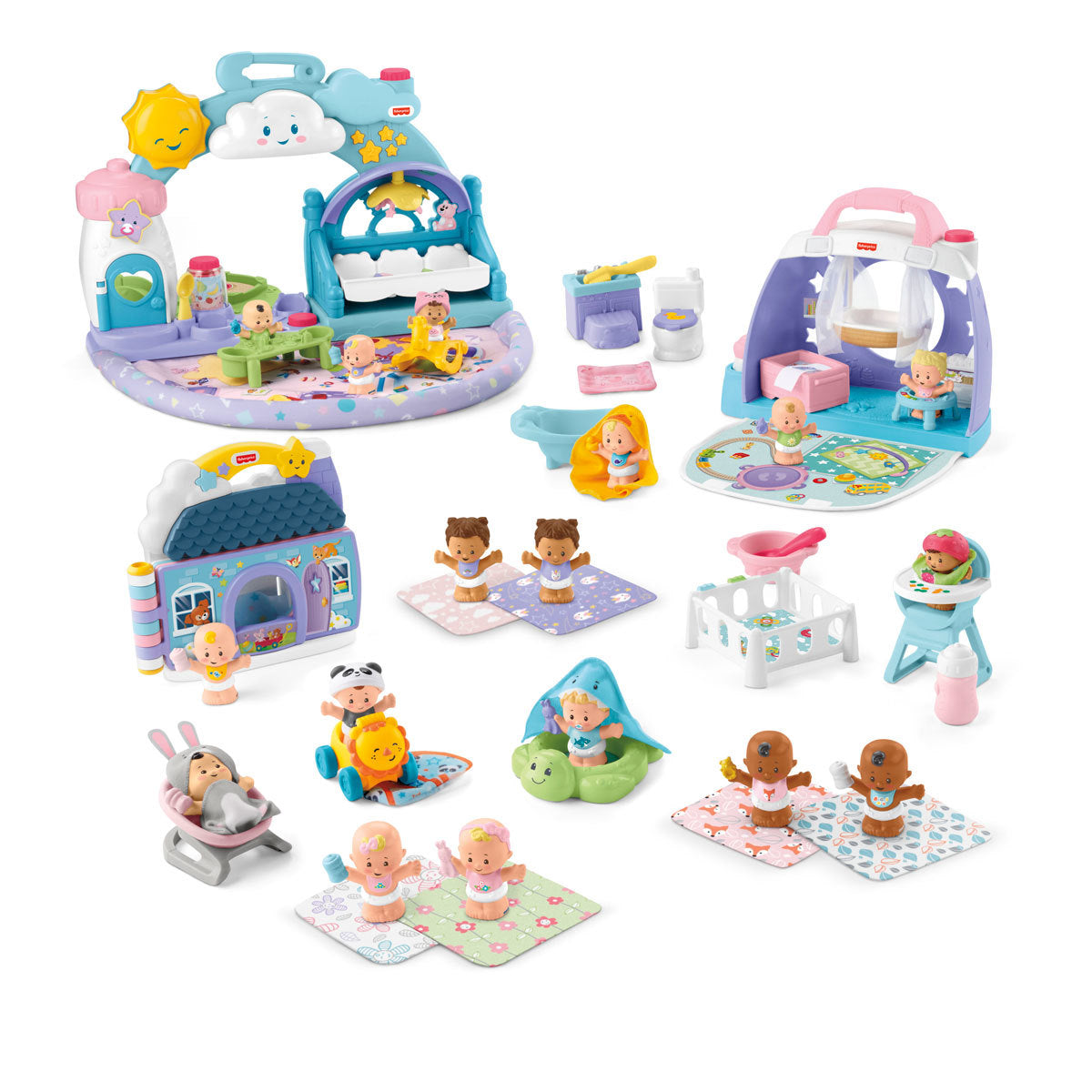 Fisher-Price Little People 1-2-3 Babies Playdate Set