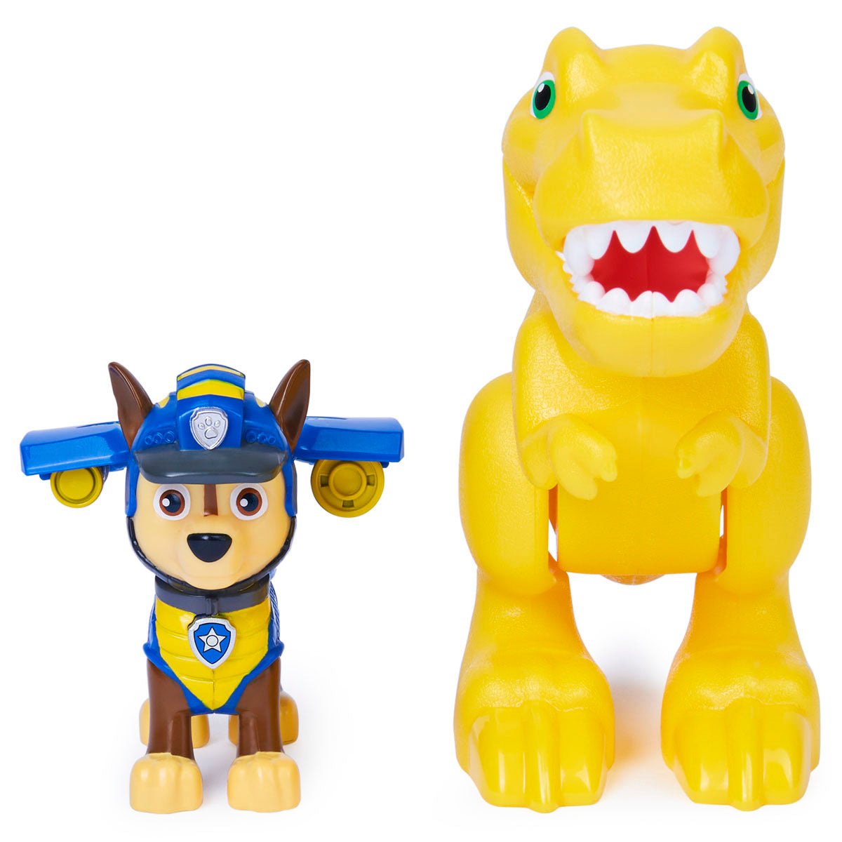 Paw Patrol Dino Rescue Figures and Mystery Dinosaur - Chase and Tyrannosaurus Rex