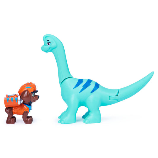 Paw Patrol Dino Rescue Figures and Mystery Dinosaur - Zuma and Brontosaurus