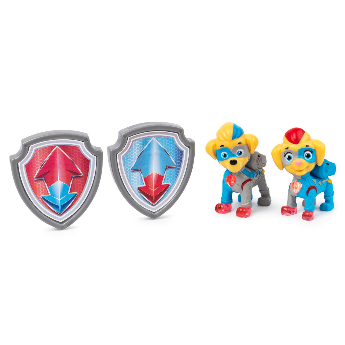 Paw Patrol Mighty Pups Super Paws Light-Up Mighty Twins Figures