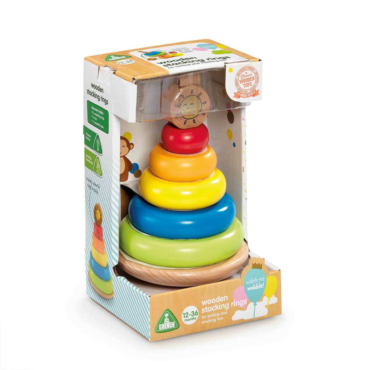 Early Learning Centre Wooden Stacking Rings