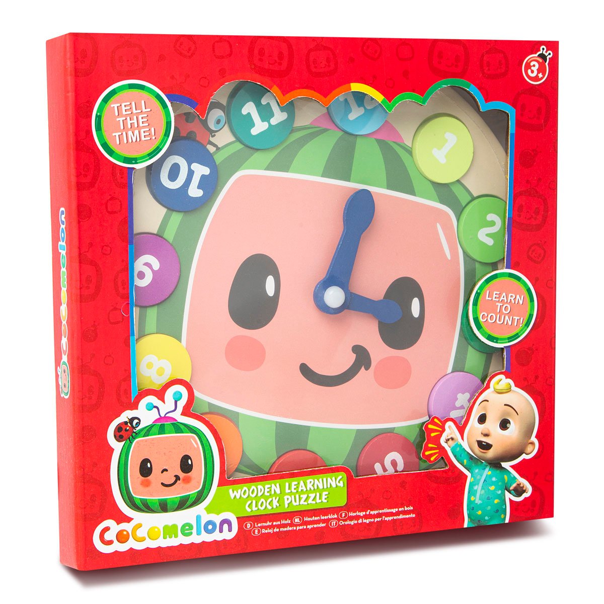 CoComelon Wooden Learning Clock