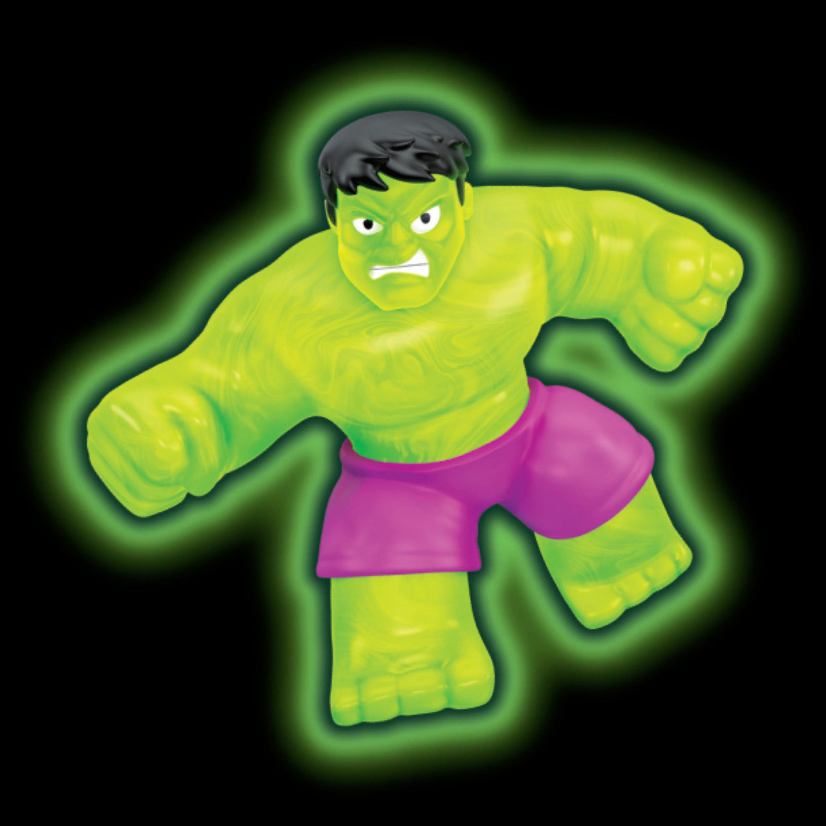 Heroes Of Goo Jit Zu Figure - Marvel Glow Hulk