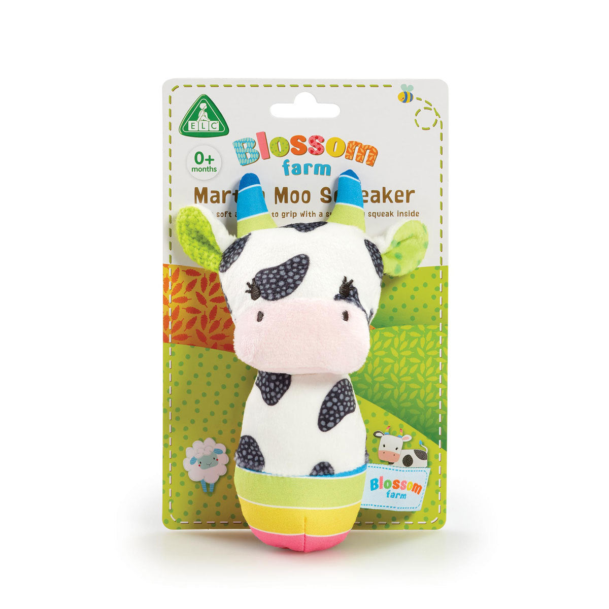 Blossom Farm Martha Moo Squeaker Baby Toy