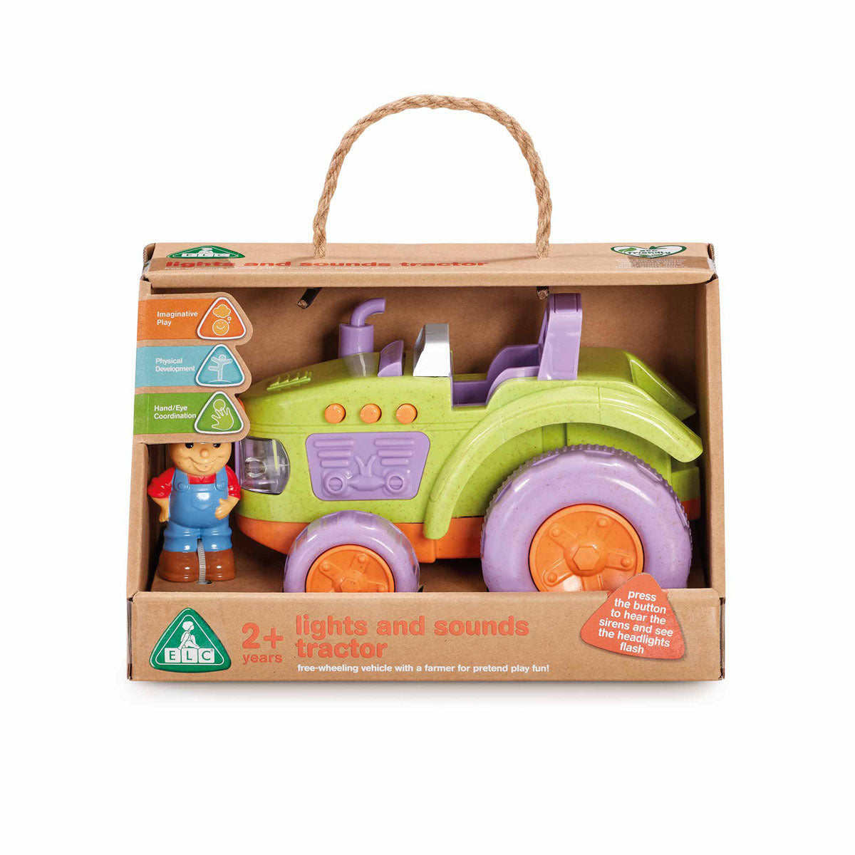 Early Learning Centre Eco-Friendly - Lights & Sounds Tractor