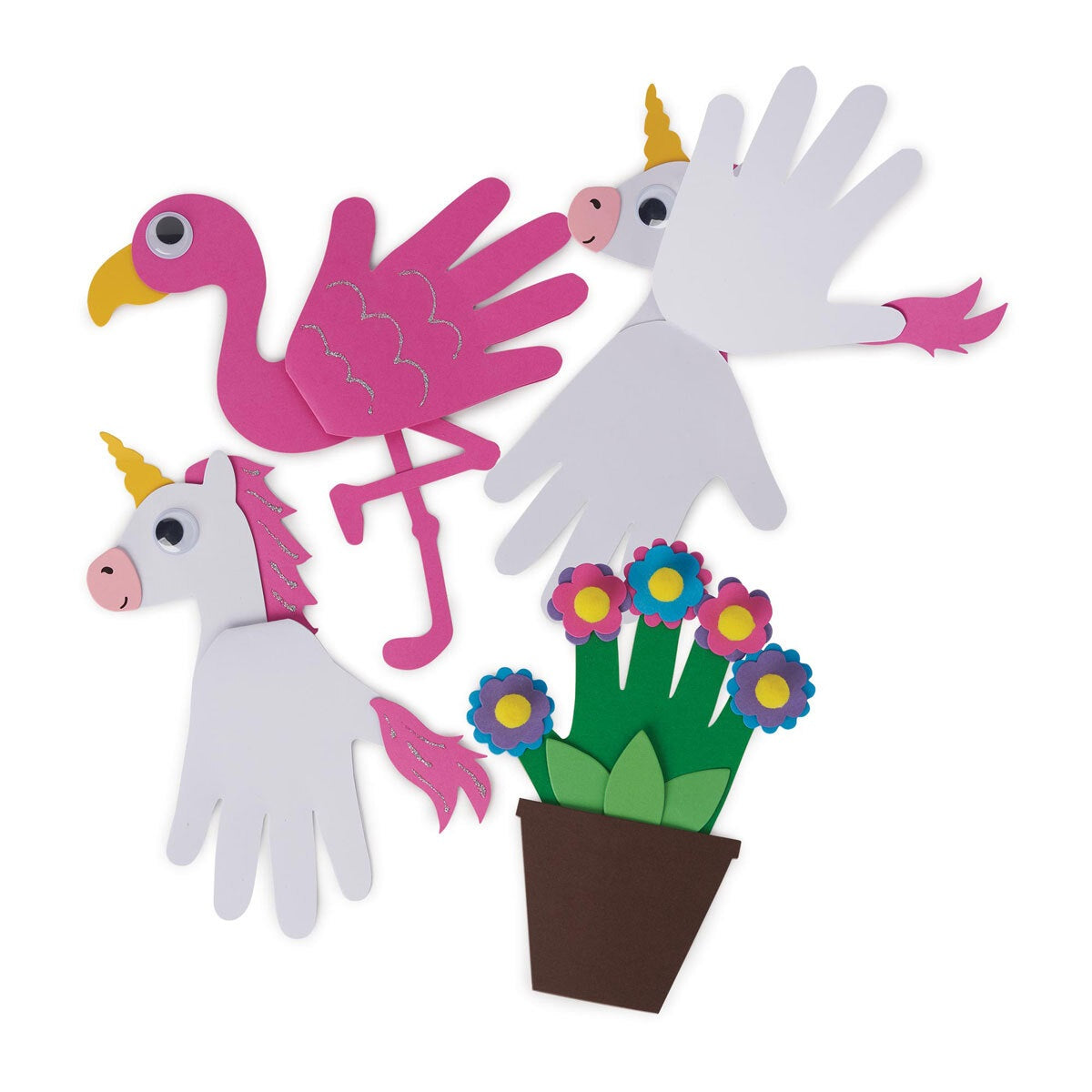 Pink Handcraft Early Learning Centre Pink Handprint Crafts – The Entertainer Pakistan