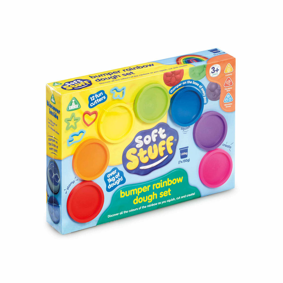 Soft Stuff Bumper Rainbow Dough Set