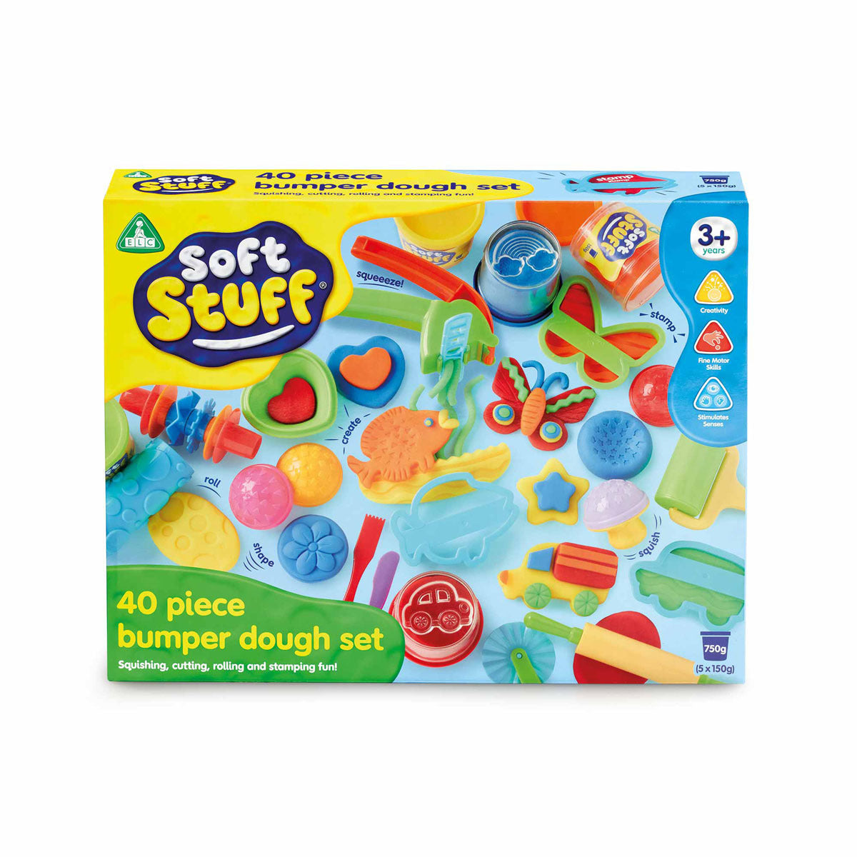 Soft Stuff 40 Piece Bumper Dough Set
