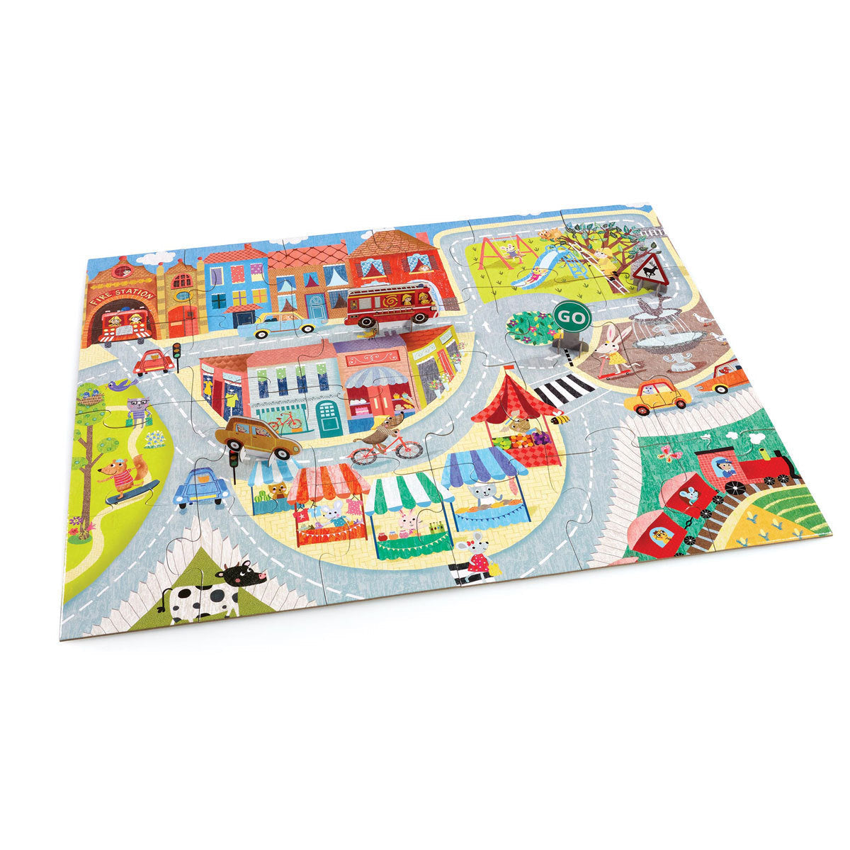 Early Learning Centre Busy Town 24 Piece Floor Jigsaw Puzzle