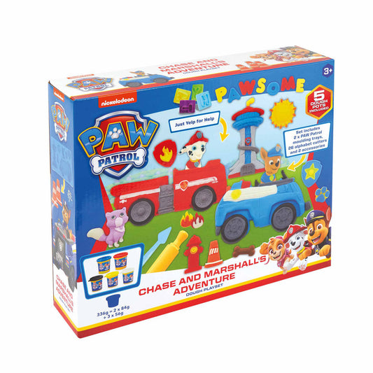 Nickelodeon Paw Patrol Chase & Marshall Adventure Dough Playset