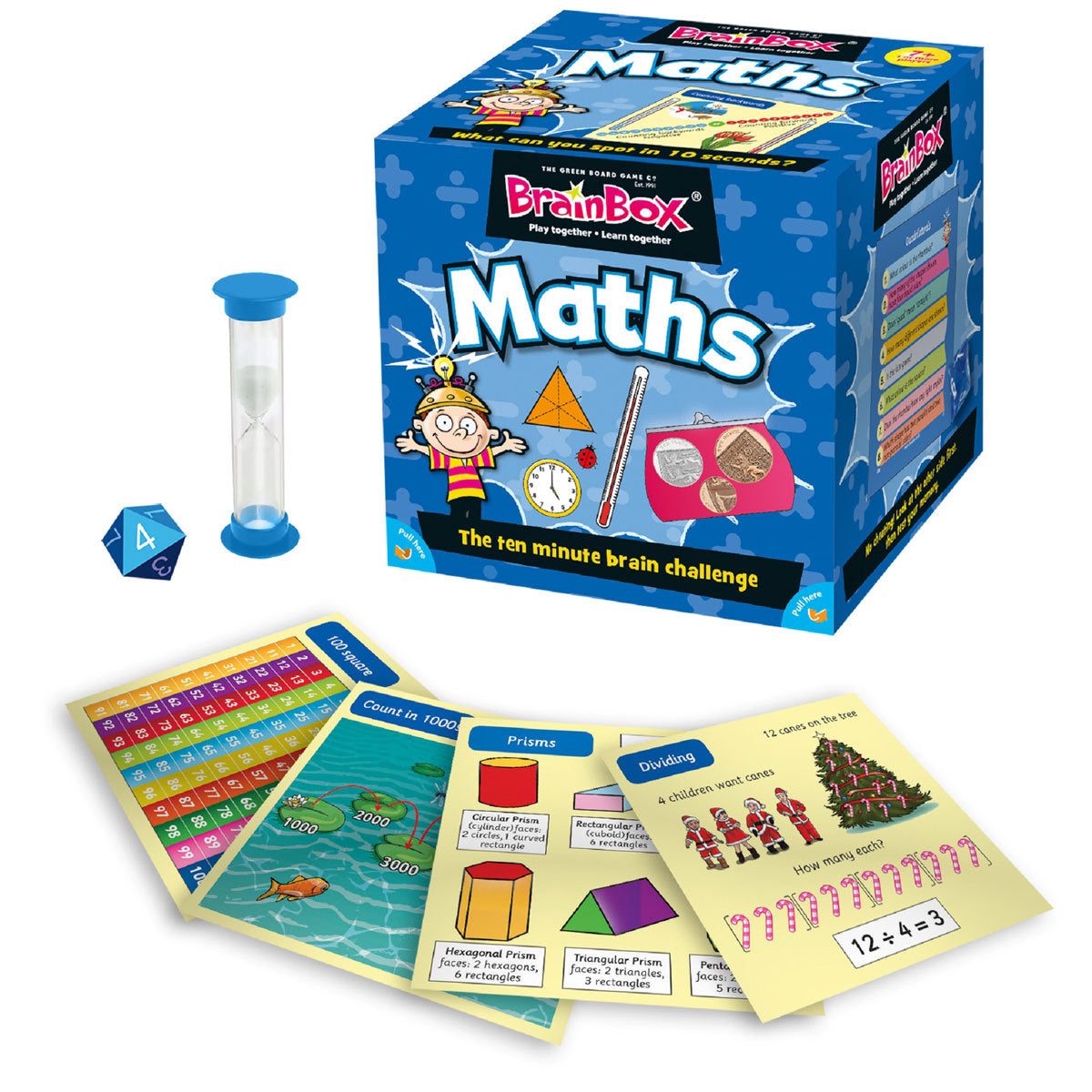 Brainbox Card Game Maths Edition - The 10 Minute Brain Challenge