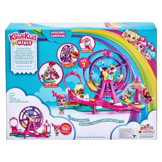 Kindi Kids Minis Unicorn Carnival Playset