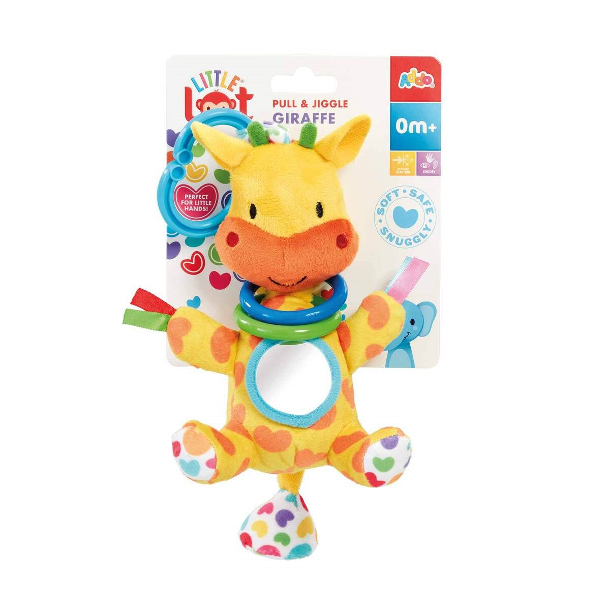 Little Lot Pull & Jiggle Giraffe Pram Toy