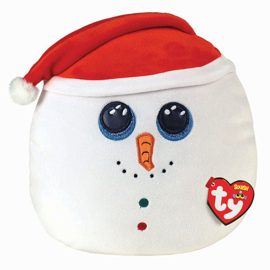 Ty 10 Inches Squish-a-Boos - Flurry Snowman Soft Toy