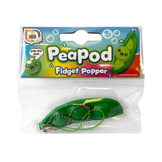 Pea Pod Fidget Popper Keyring