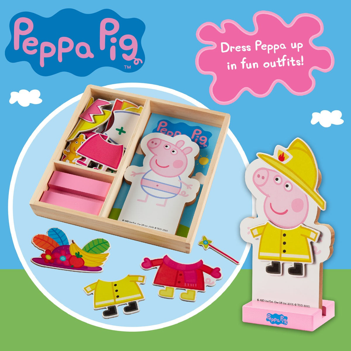Peppa Pig Magnetic Wooden Dress-Up Set