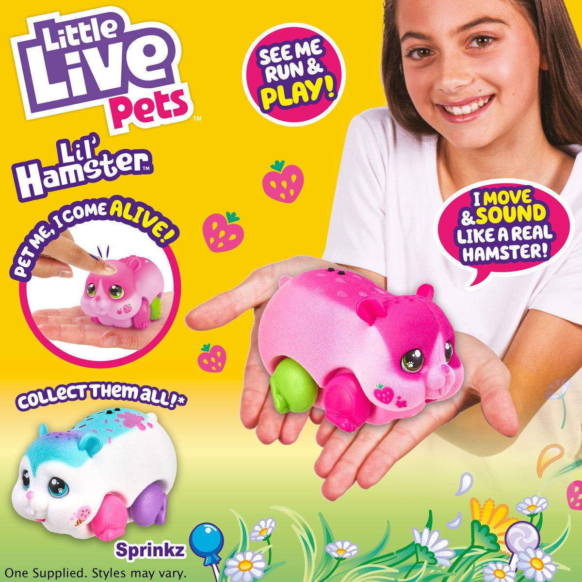 Little Live Pets Lil' Hamsters - Strawbles