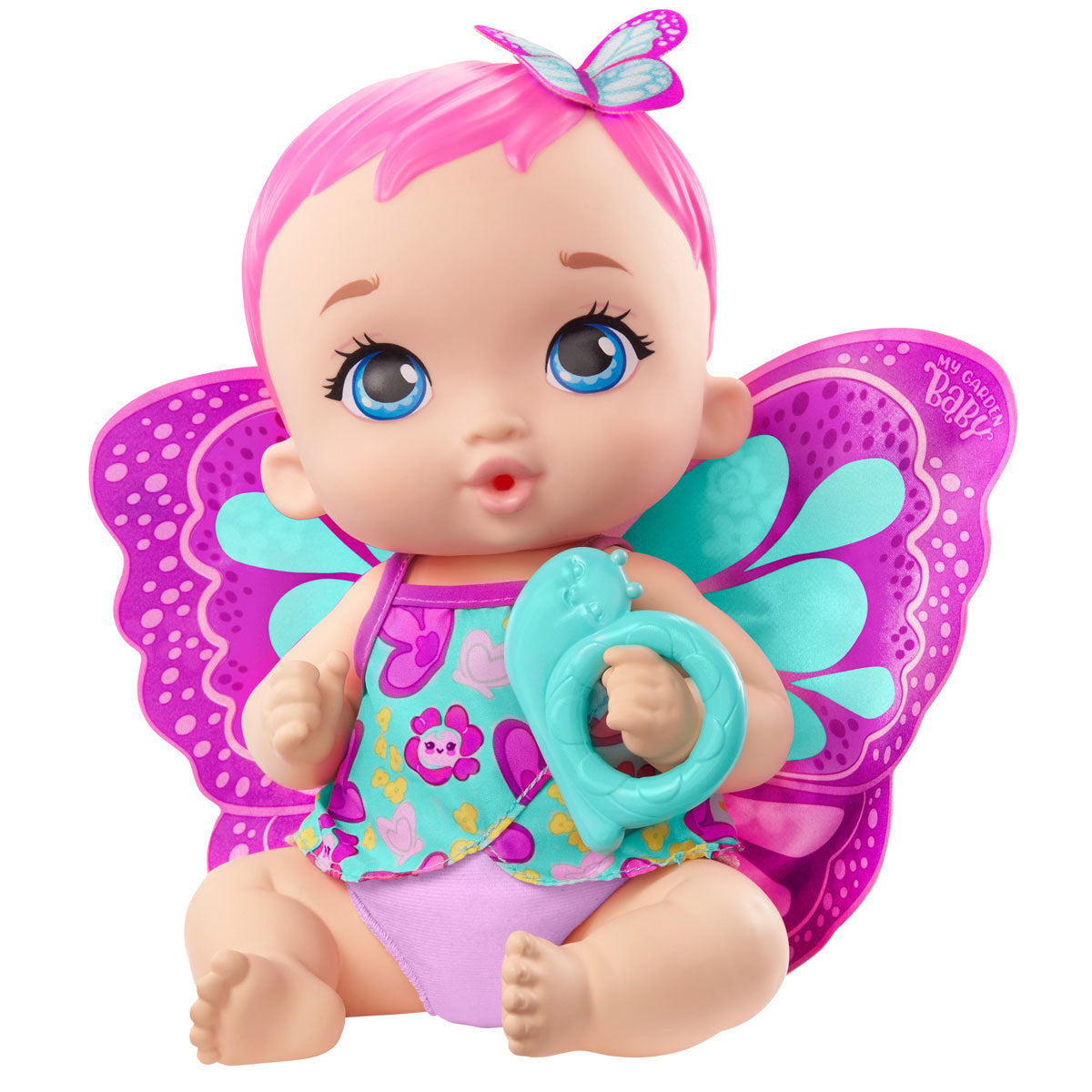 My Garden Baby Feed Change Baby Butterfly Doll Magenta The