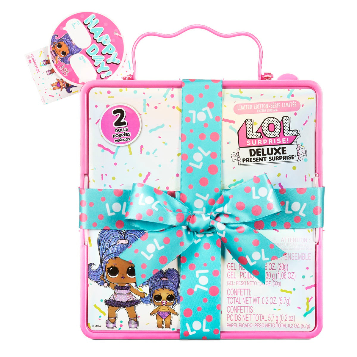L.O.L. Surprise! Deluxe Present Surprise - Slumber Party with Exclusive Doll & Lil Sister