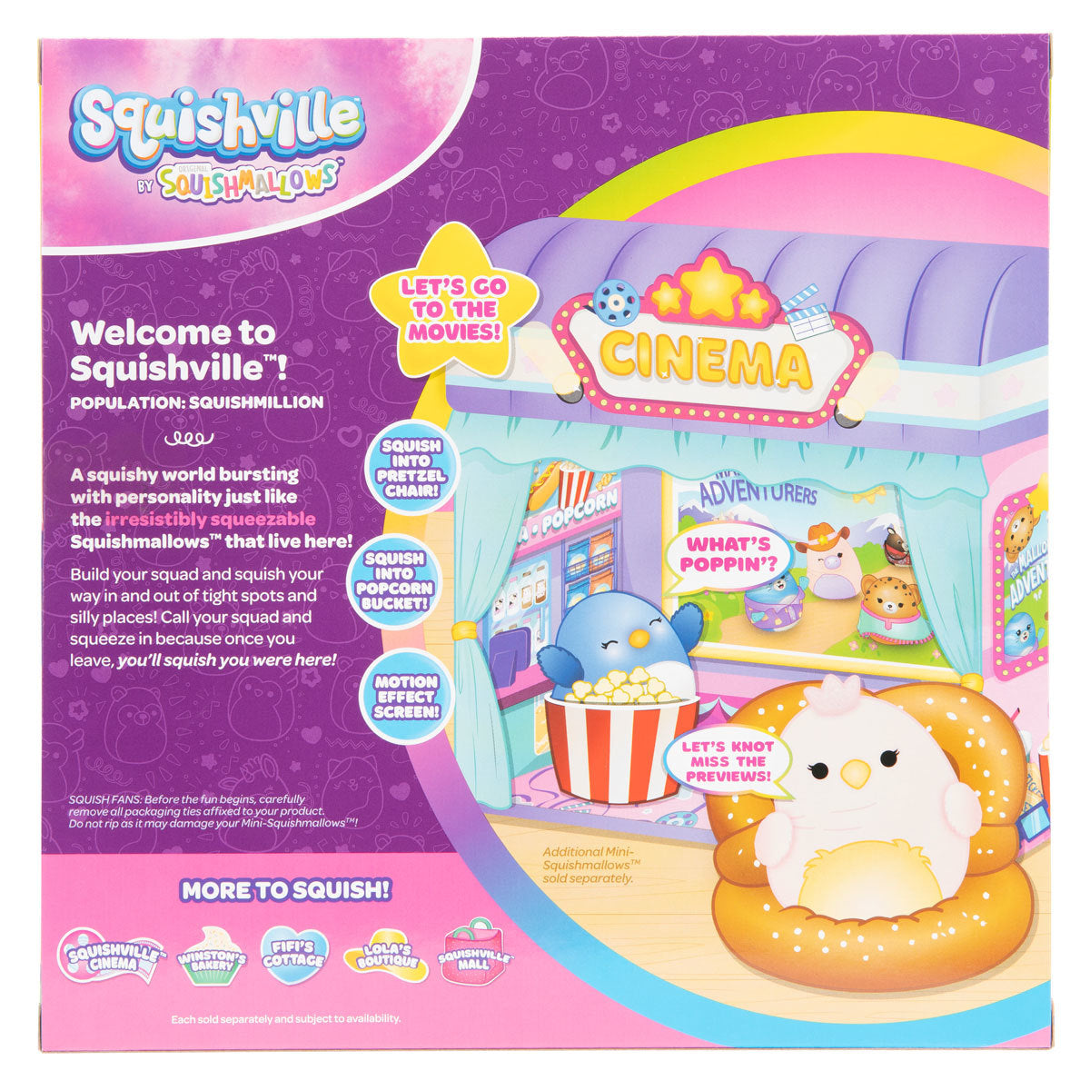 Squishville Mini-Squishmallow Play Scene - Cinema