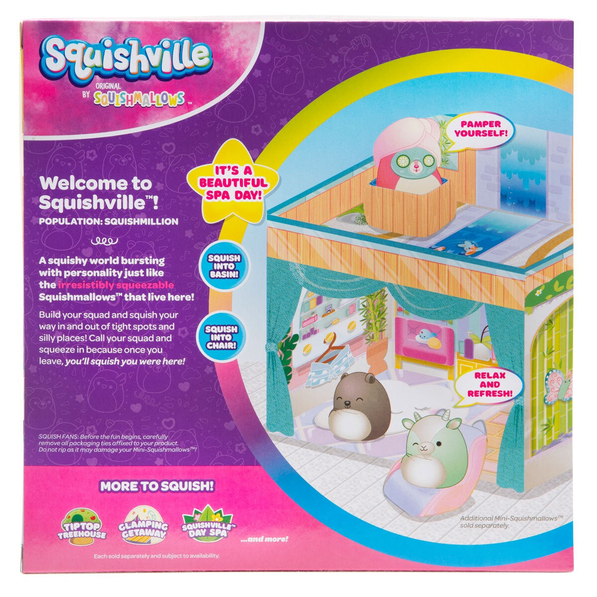 Squishville 2' Mini Squishmallows Play Scene - Squishville Day Spa