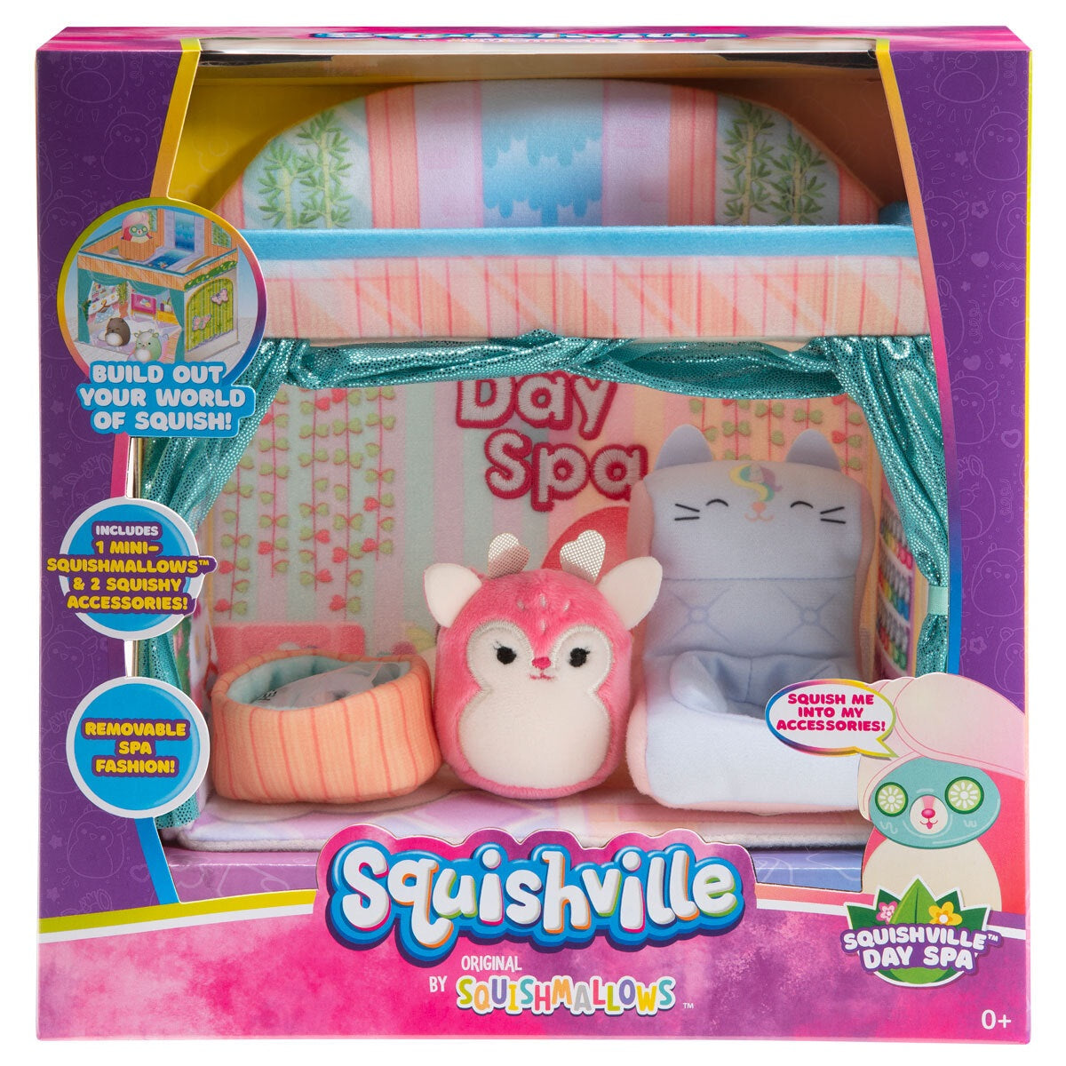 Squishville 2' Mini Squishmallows Play Scene - Squishville Day Spa