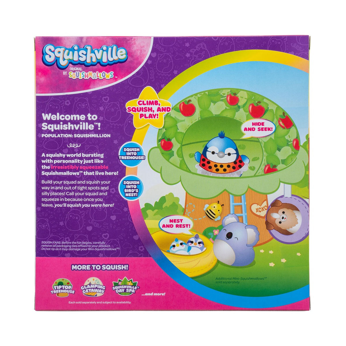 Squishville 2' Mini Squishmallows Play Scene - Tip Top Treehouse