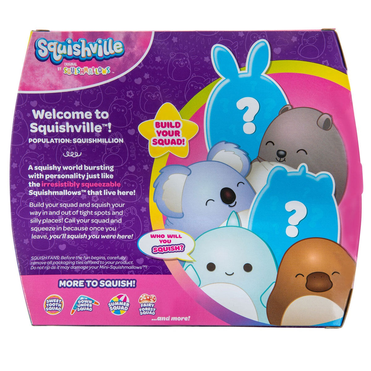 Squishville 2' Mini Squishmallows 6 Pack - Down Under Squad