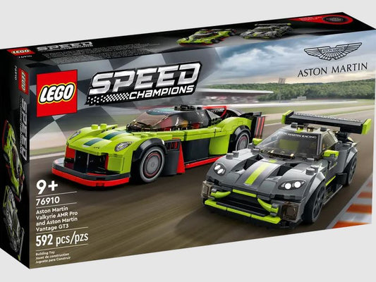 LEGO Speed Campions - Aston Martin Valkyrie AMR Pro and Aston Martin Vantage GT3 76910
