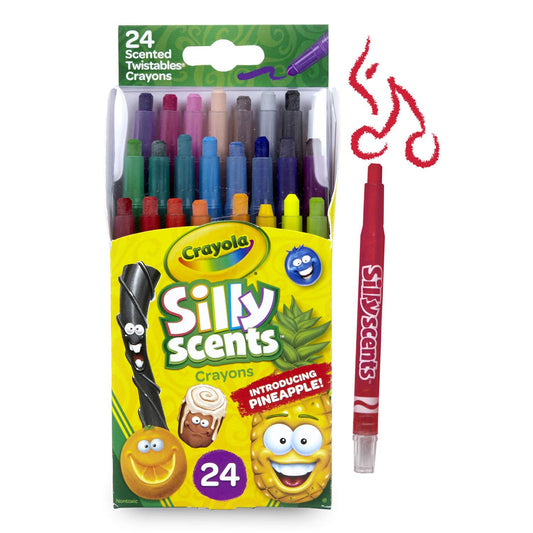Crayola - Silly 24 Count Mini Twist Scented Crayons