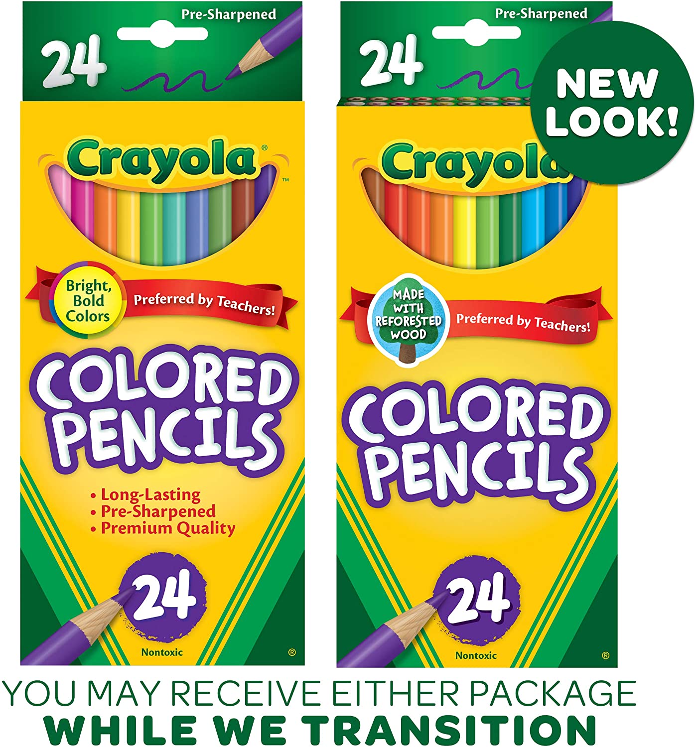 Crayola - Long Colored Pencils 24-Count