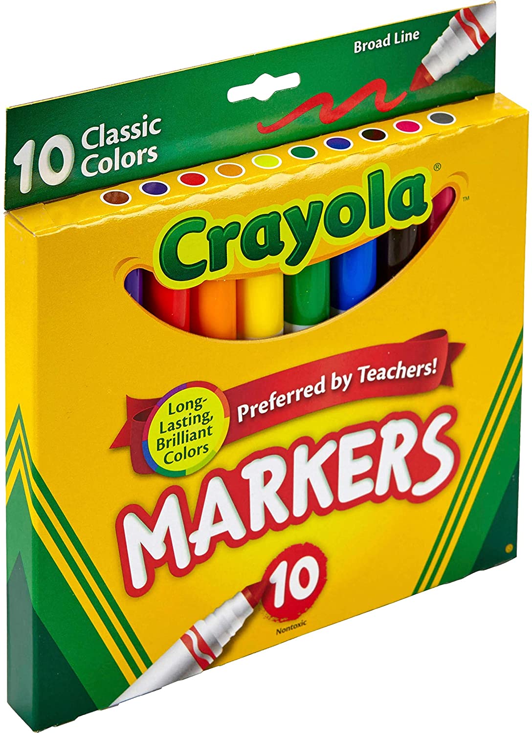 The Teachers' Lounge®  Broad Line Markers, Assorted Colors, 12 Count