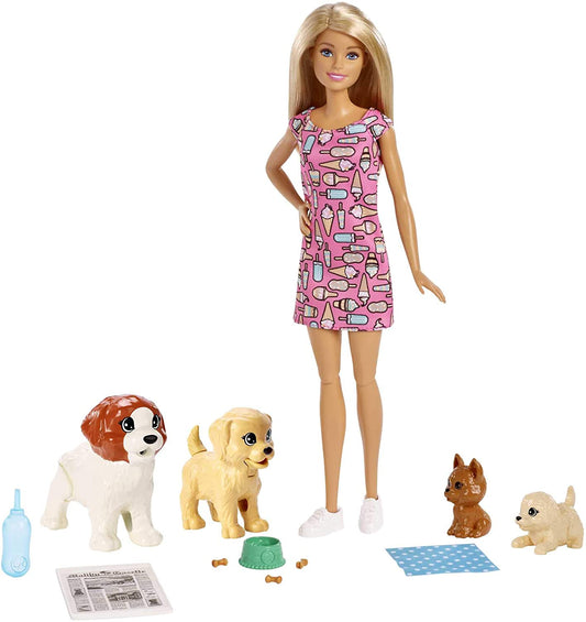 Barbie - Doggy Daycare Doll & Pets