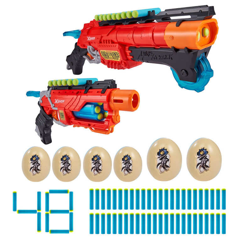 XSHOT Dino Attack Claw Hunter Fléchettes En Mousse (24 Fléchettes XSHOT Dino Attack Claw Hunter Fléchettes En Mousse (24 Fléchettes