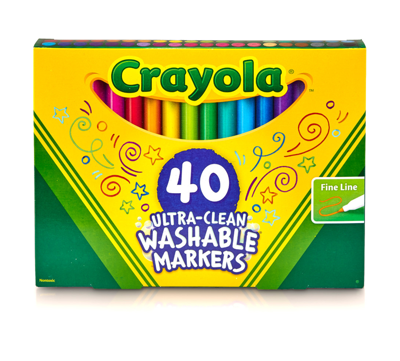 Crayola - Ultra Clean Markers Fine Line - 40 Count