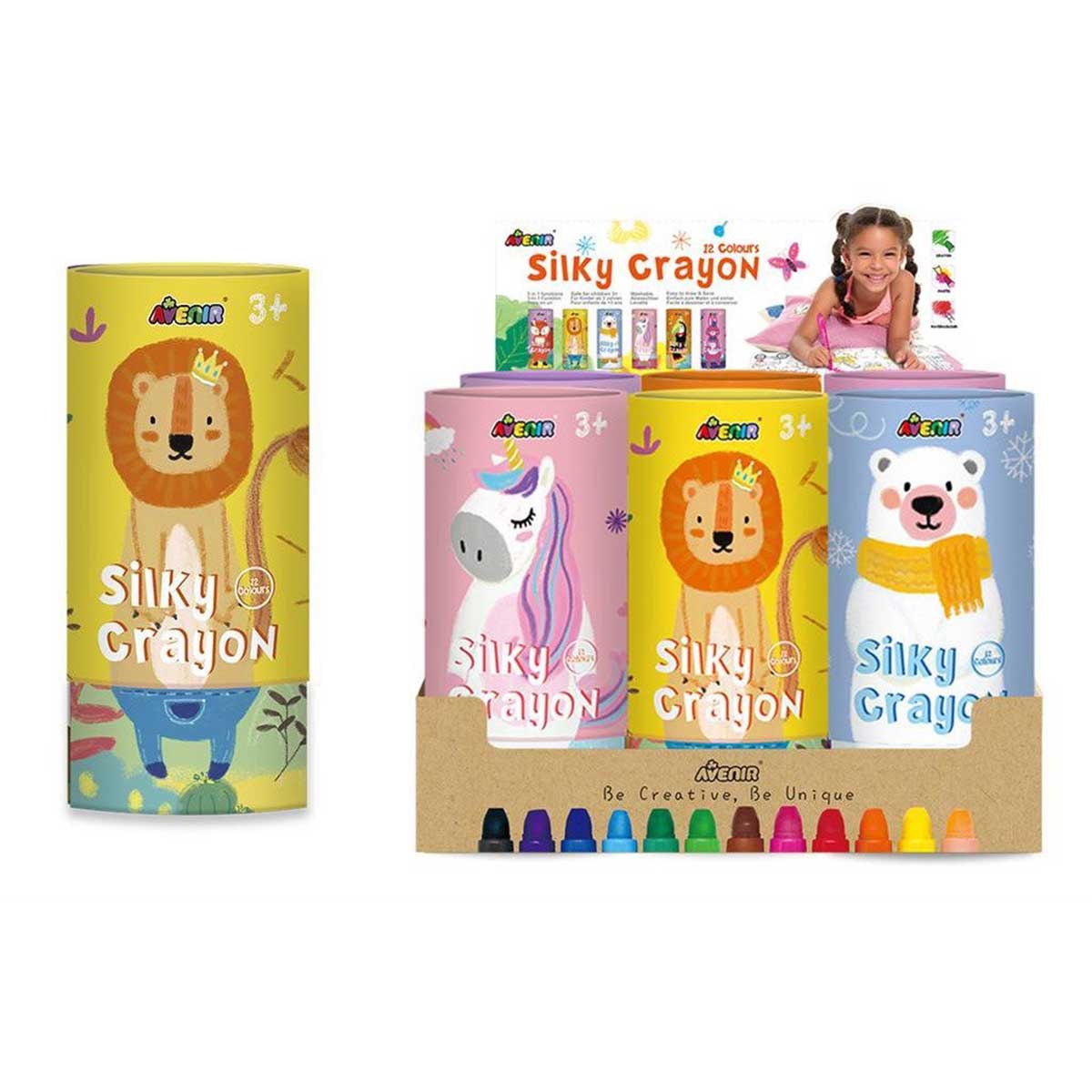 Avenir - Silky Crayon 12 Color (Styles Vary - One Supplied)