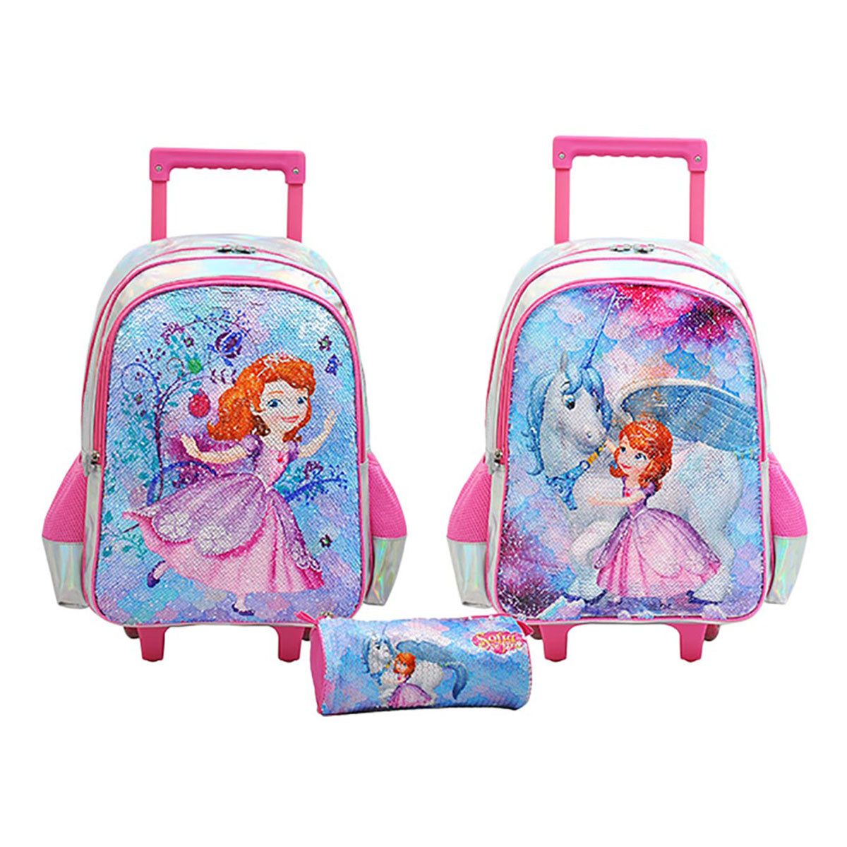 Disney - Sofia Royal Crystal Trolley Bag & Pencil Case