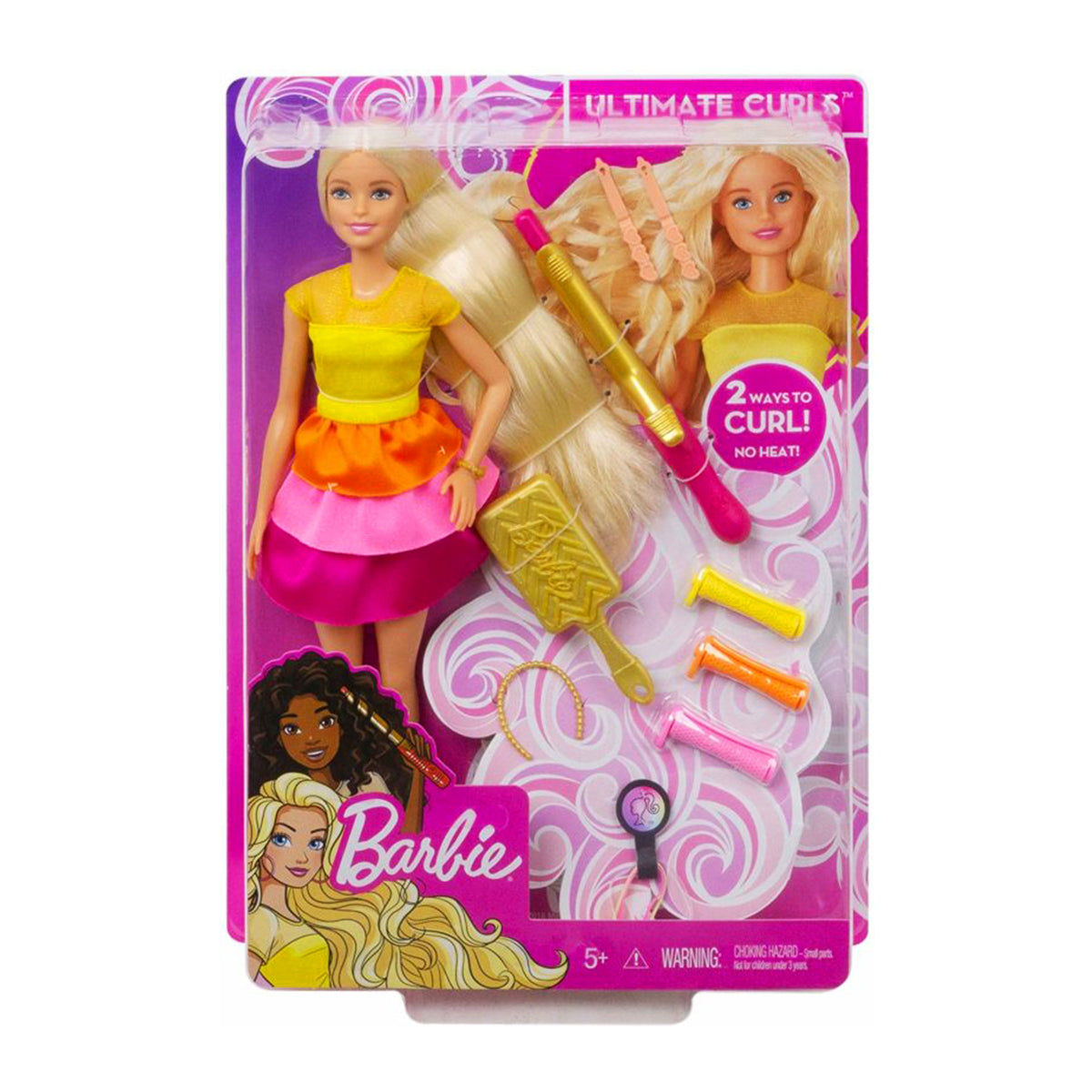 Barbie - Ultimate Curls Doll and Playset GBK24