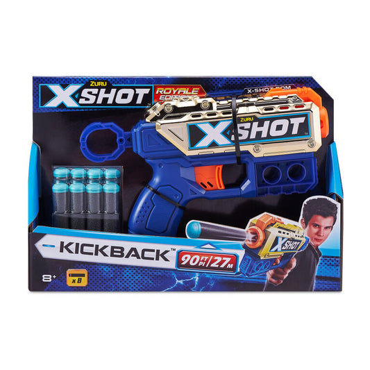 X Shot - Excel Kickback Foam Dart Blaster (8 Darts) by ZURU