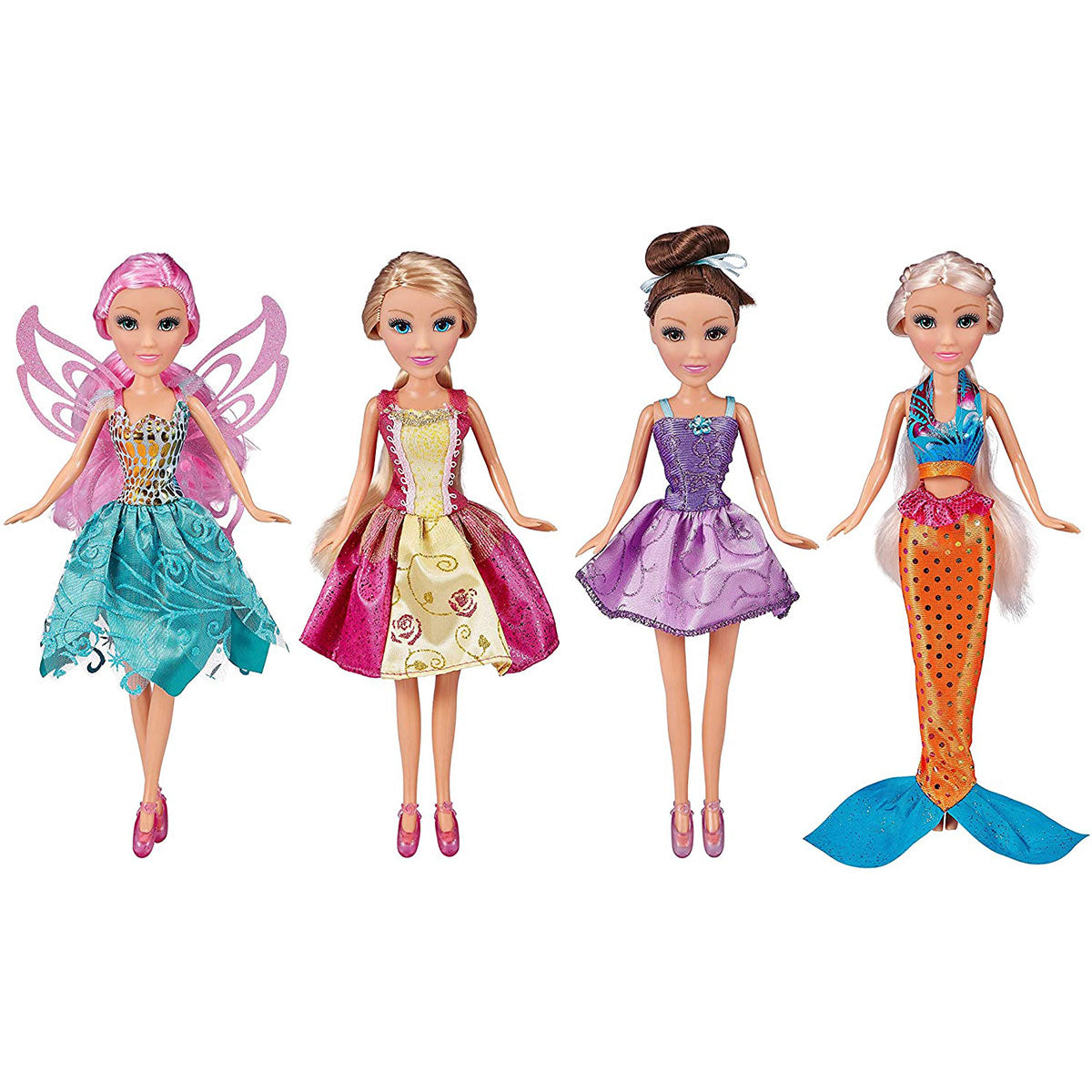 Glimma Girlz - Set of 4 Fantasy Dolls by ZURU (Styles vary - One Supplied)